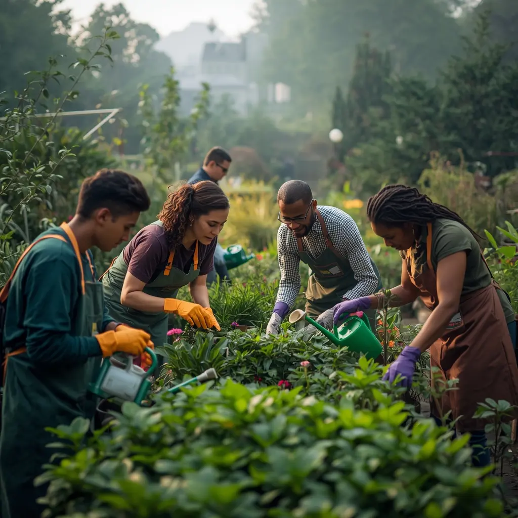 Our plant care team at work in Portland